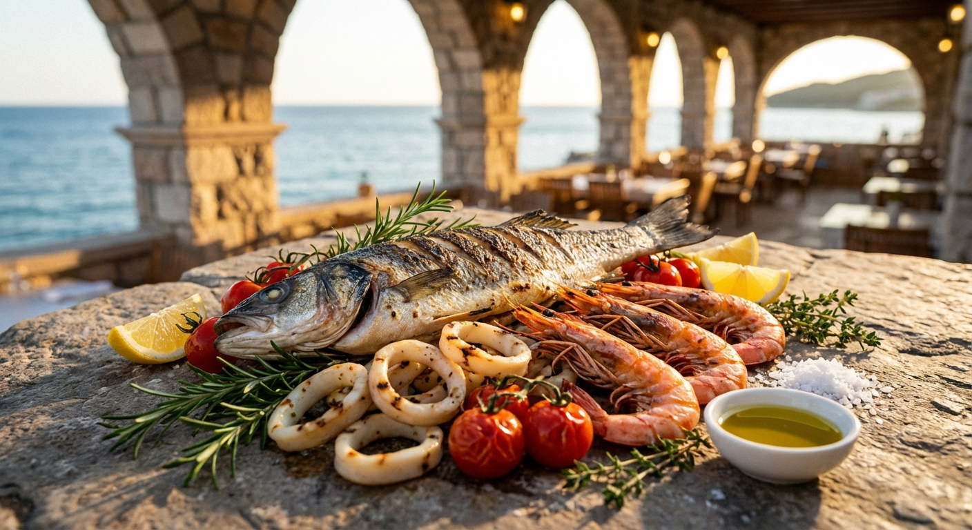 Sveža morska hrana restavracije Staro Sidro